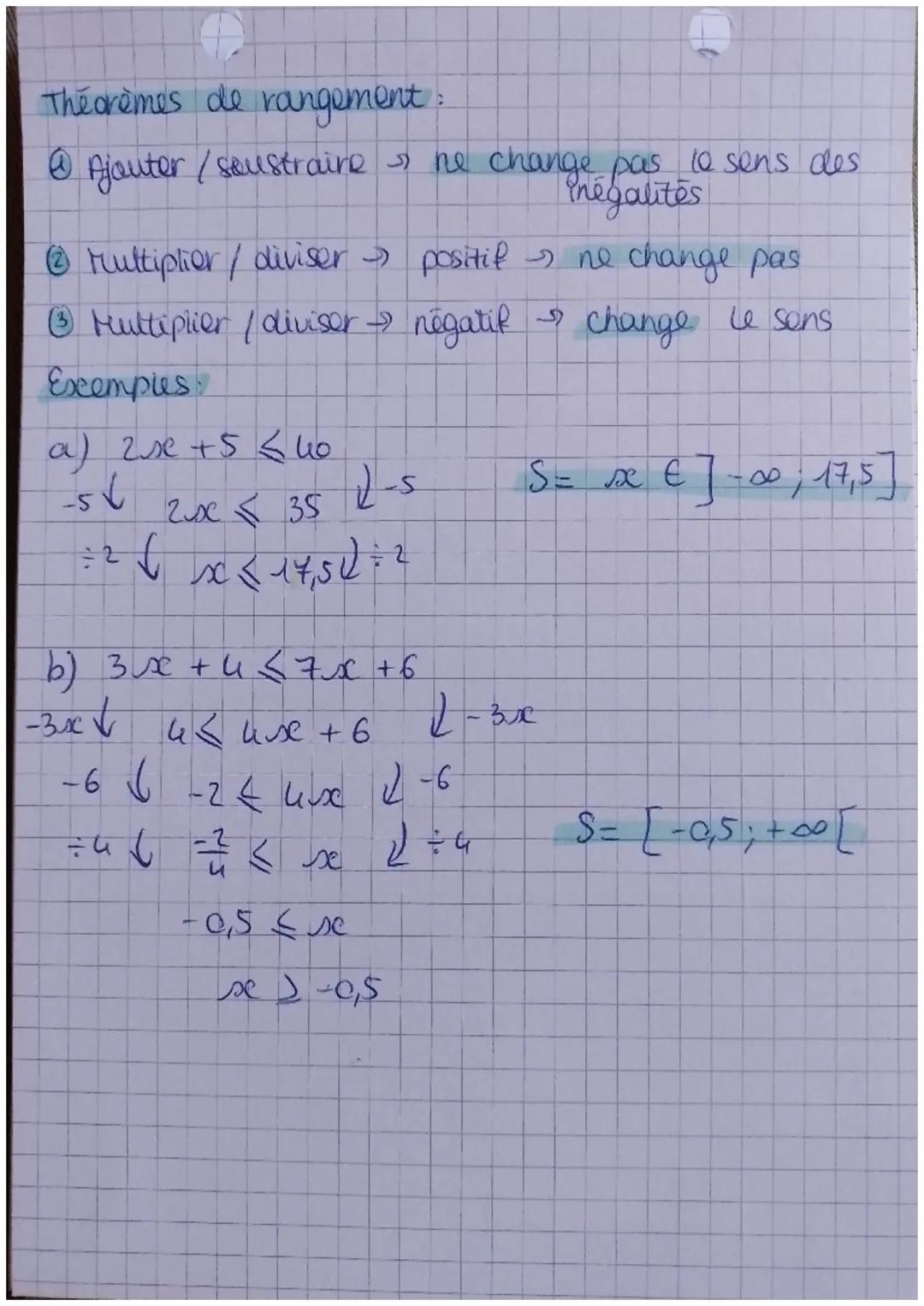 Barnes:
[3,4]
13; 7 [
0€ [-2; 2]
Intenalles et
2 3
2
(Y
3
inégalités
3
15
4
4
5
5
4 38
[4; 6] U [ 2; 5] = [2; 6]
iler
{}}
6
4,5 & [-2; 2]
7
