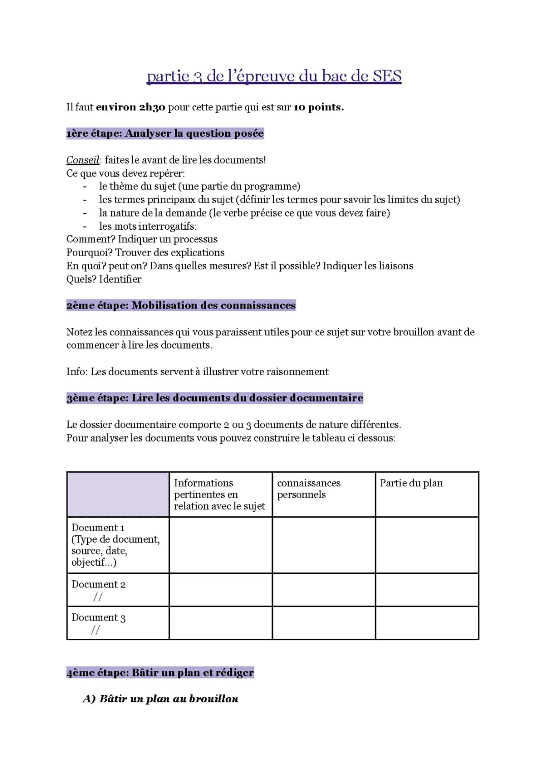 Méthode EC3 SES : Guide et Exemple Corrigé