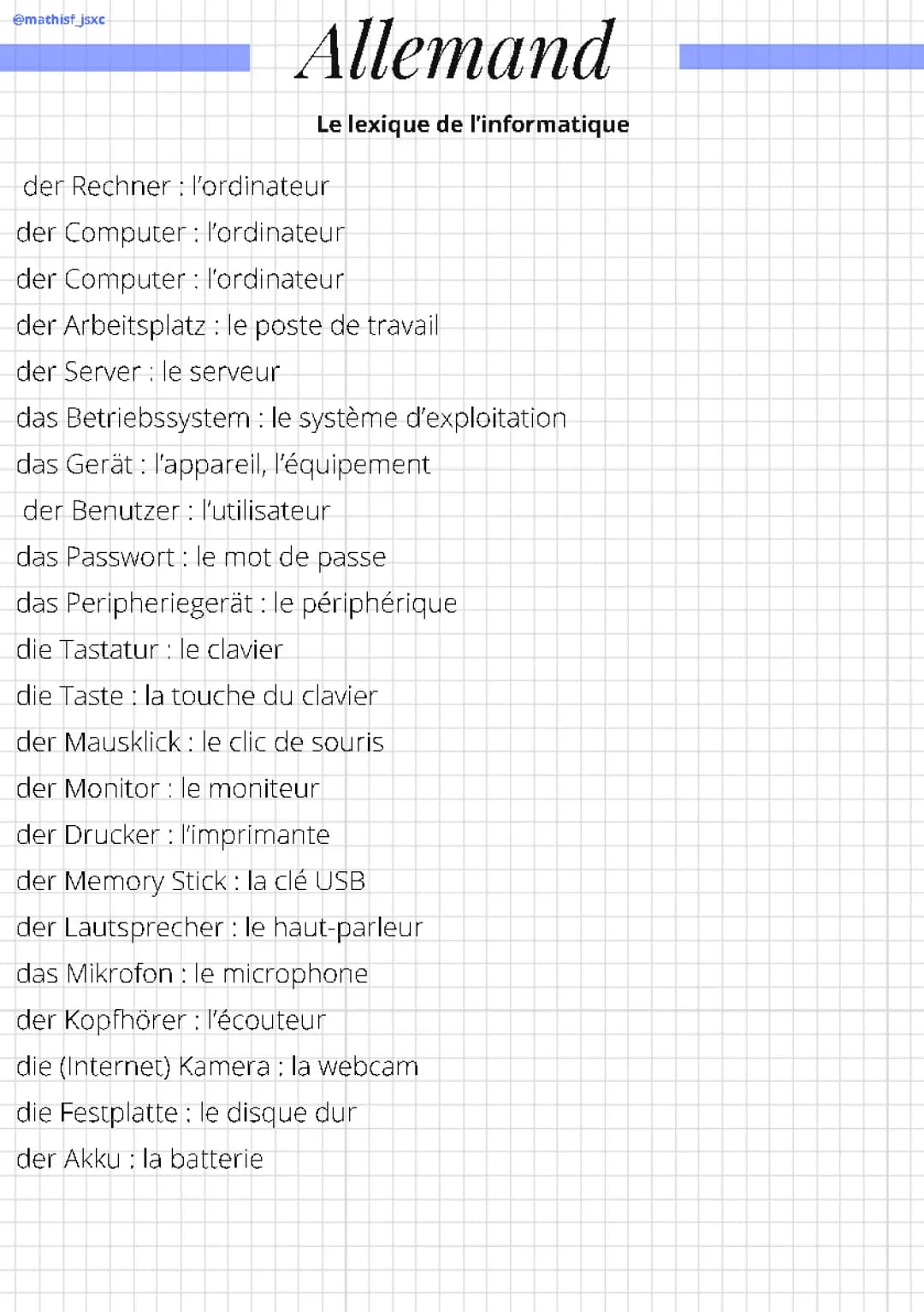 Vocabulaire Allemand: PDF Par Thème et B2/B1