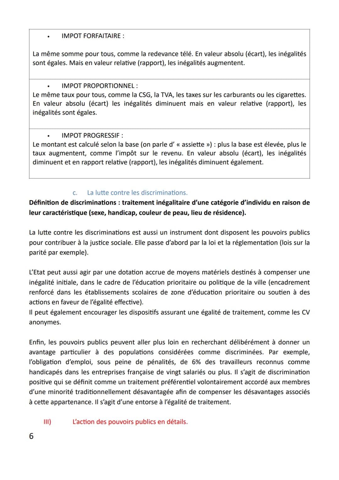 Chapitre 3 : Quelles inégalités sont compatibles avec les différentes conceptions de la justice
sociale
Sociologie - économie.
Problématique