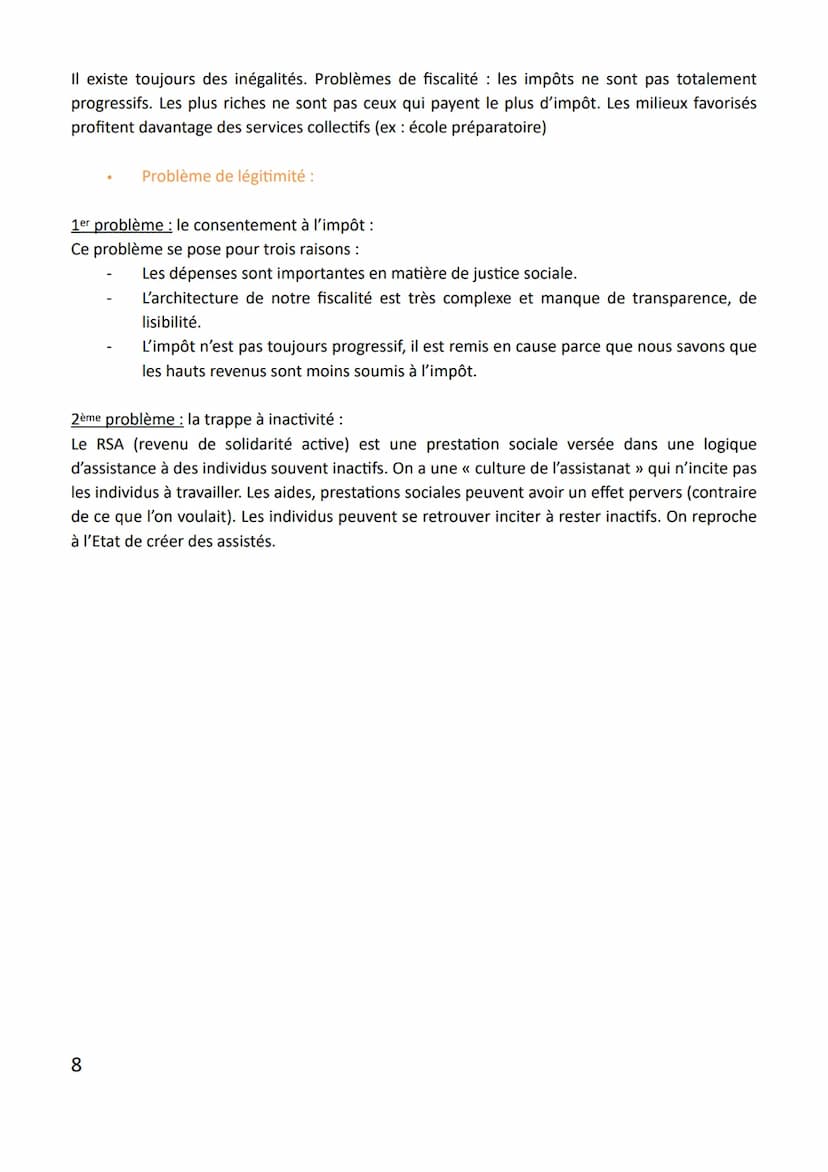 Chapitre 3 : Quelles inégalités sont compatibles avec les différentes conceptions de la justice
sociale
Sociologie - économie.
Problématique