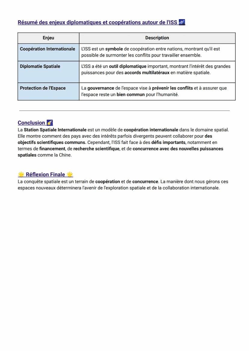 Fiche de Révision: HGGSP 1 - De Nouveaux Espaces de Conquête
AXE 2: ENJEUX DIPLOMATIQUES ET COOPÉRATIONS
Introduction
Lorsque Neil Armstrong