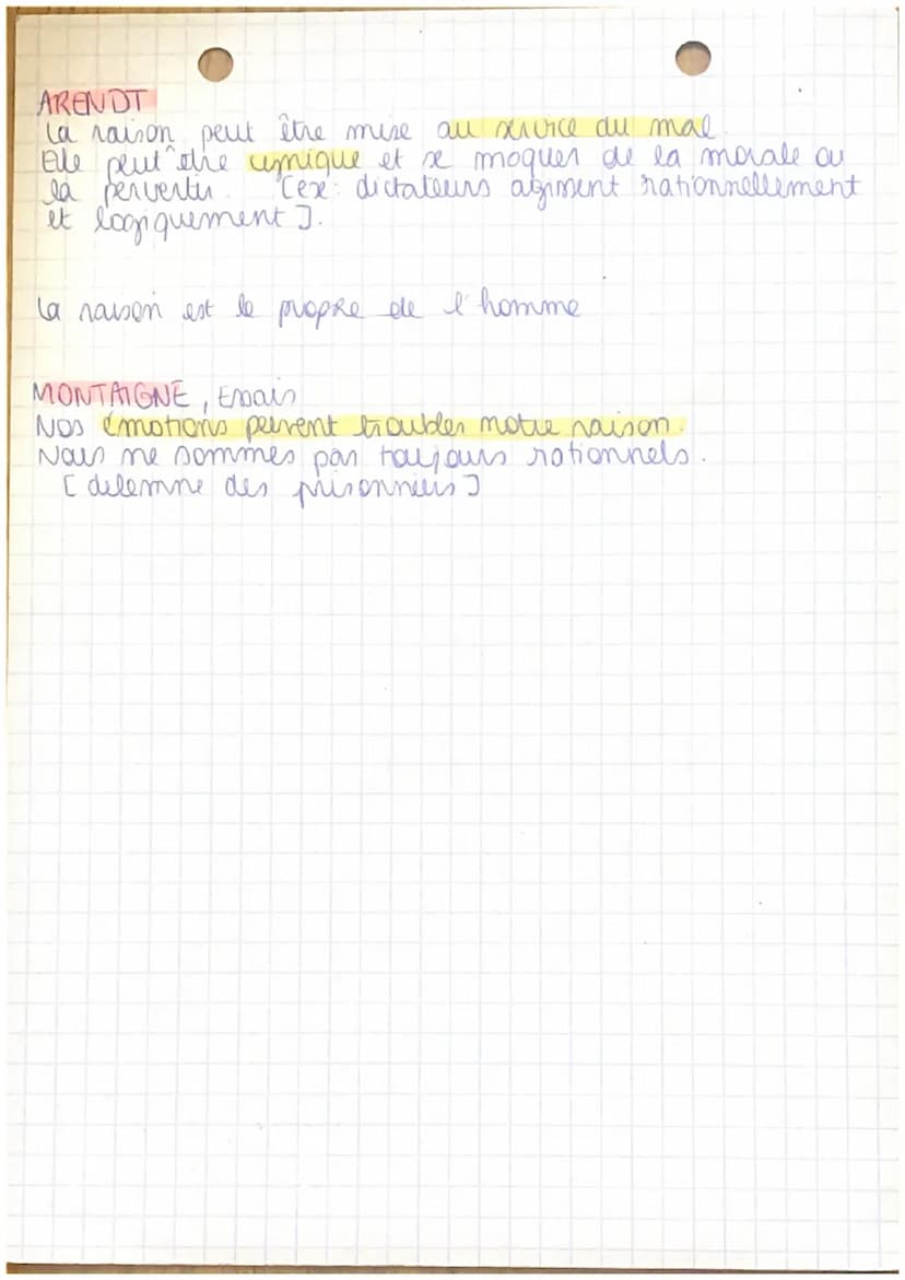 raison
Def 1 faculté d'organiser sa pensée selon des règles
logiques universelles
(2) faculte de juger, estimer si un critère s'applique
> r