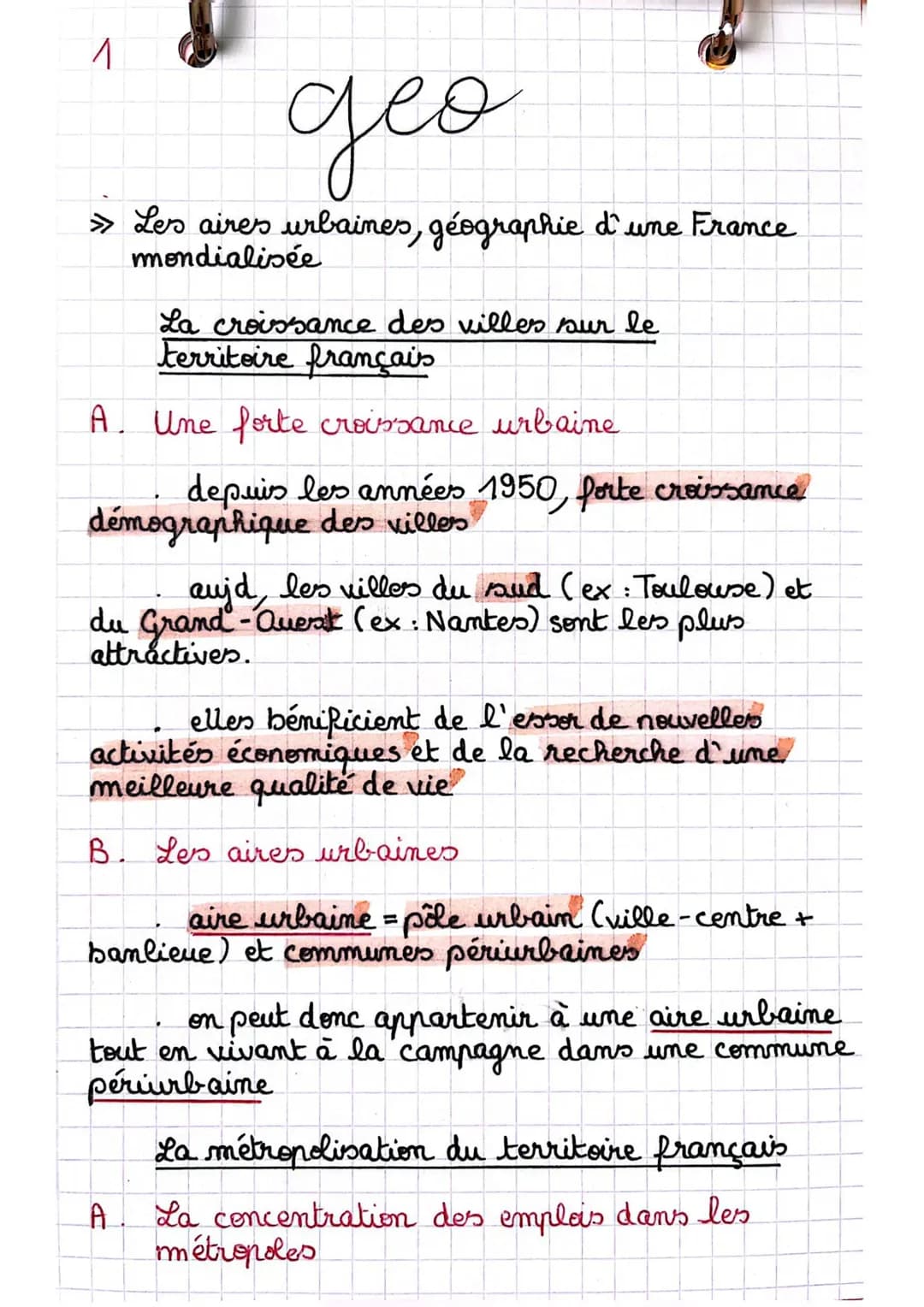 Les aires urbaines, géographie d’une France mondialisée 