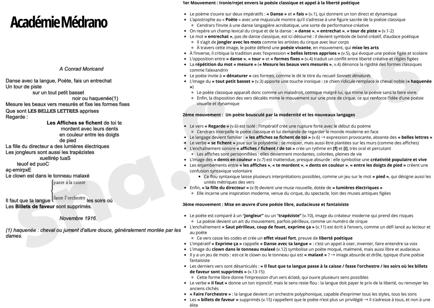 Académie Médrano
A Conrad Moricand
Danse avec ta langue, Poète, fais un entrechat
Un tour de piste
sur un tout petit basset
noir ou haquenée