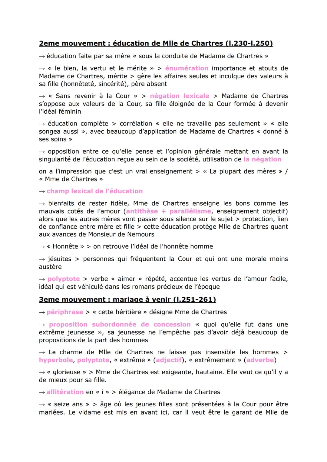 Portrait de Mile de Chartres (Fiche de lecture pour l'oral)
p.21-22
Introduction
présentation de Madame de Lafayette + situer l'oeuvre dans 