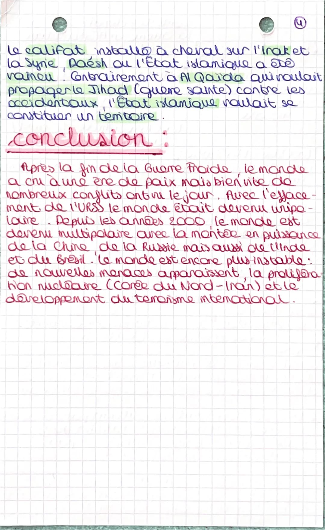 • histoire •
thème 2 chap 4: Enjeux et conflits dansle
monde après 1989
1) la domination étatsurienne
U'hyperpuissance des USA.
(
Les Etats-