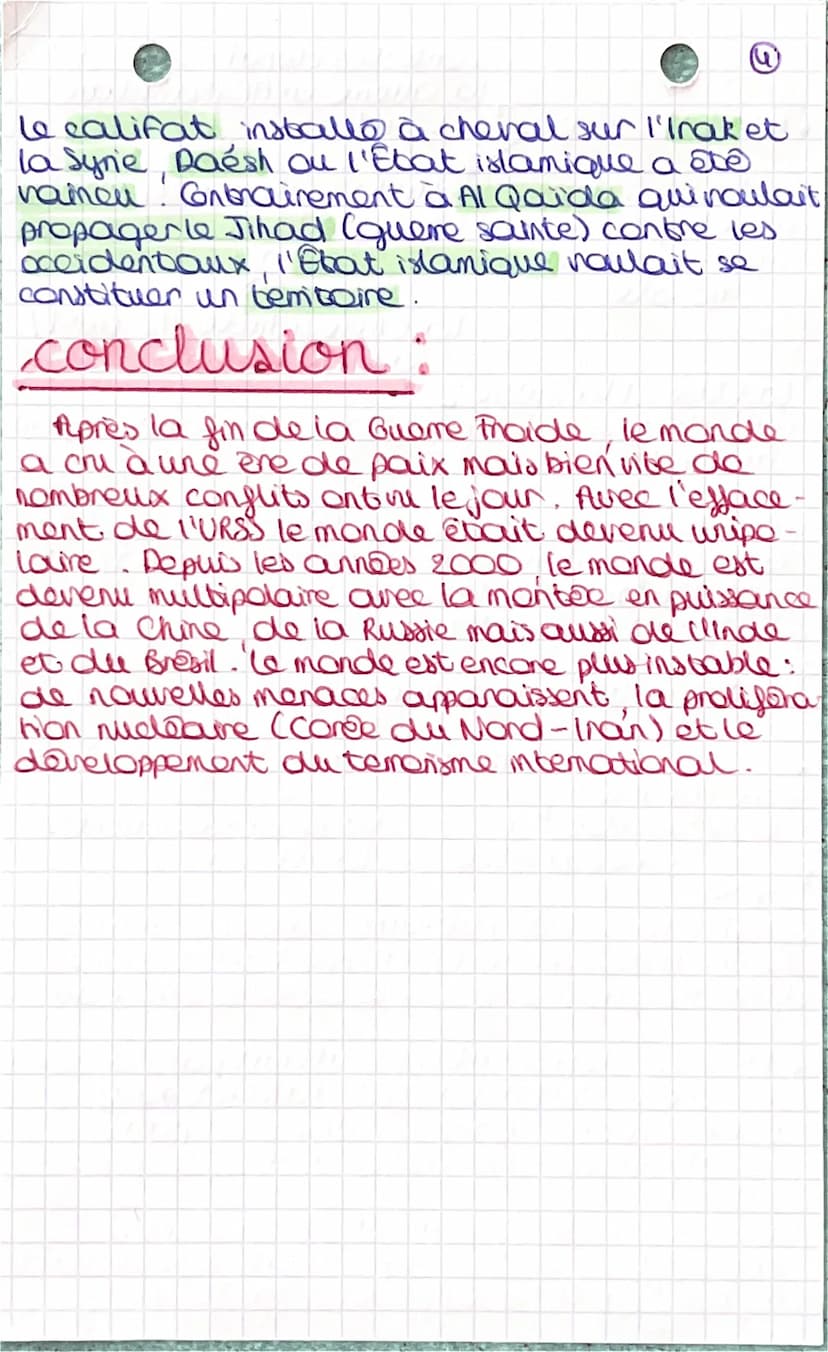 • histoire •
thème 2 chap 4: Enjeux et conflits dansle
monde après 1989
1) la domination étatsurienne
U'hyperpuissance des USA.
(
Les Etats-