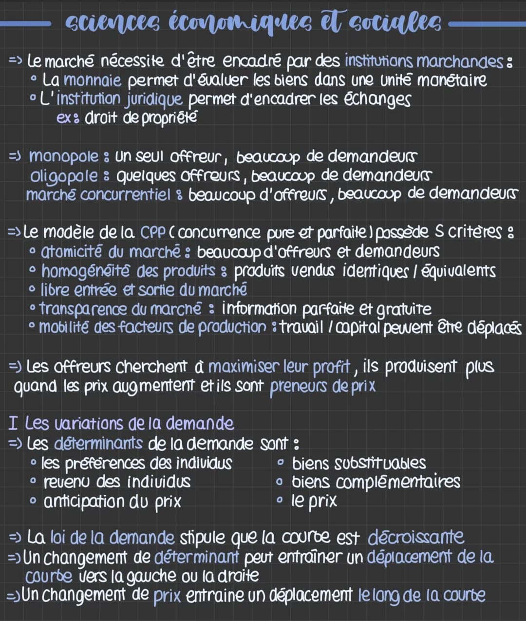 Les marchés concurrentiels 