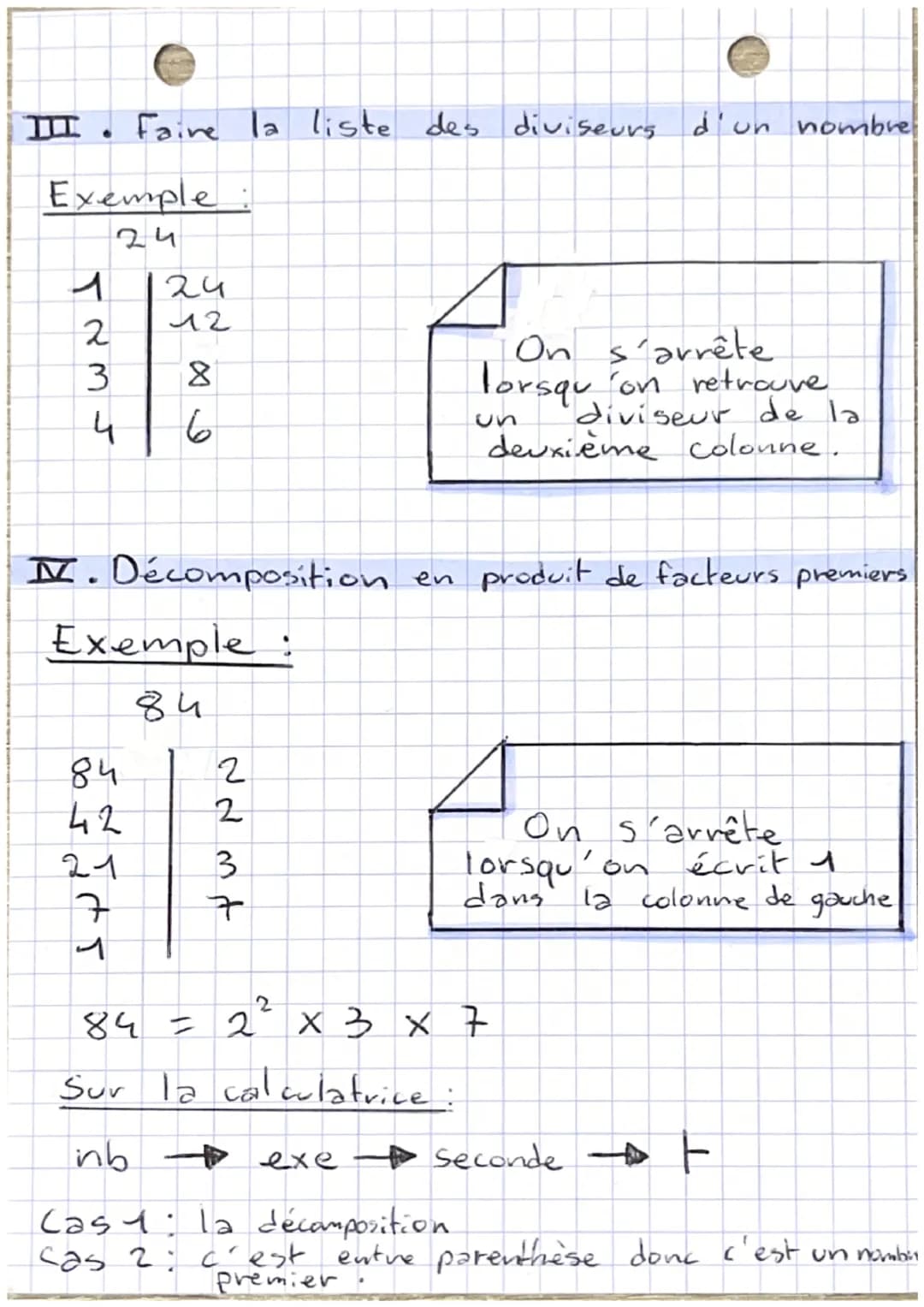 Nombre Premiers
I. Vocabulaire
a est divisible par
b
il existe un nb entier
a est un multiple de b signifient k tel que a=bxk
signifient
6 e
