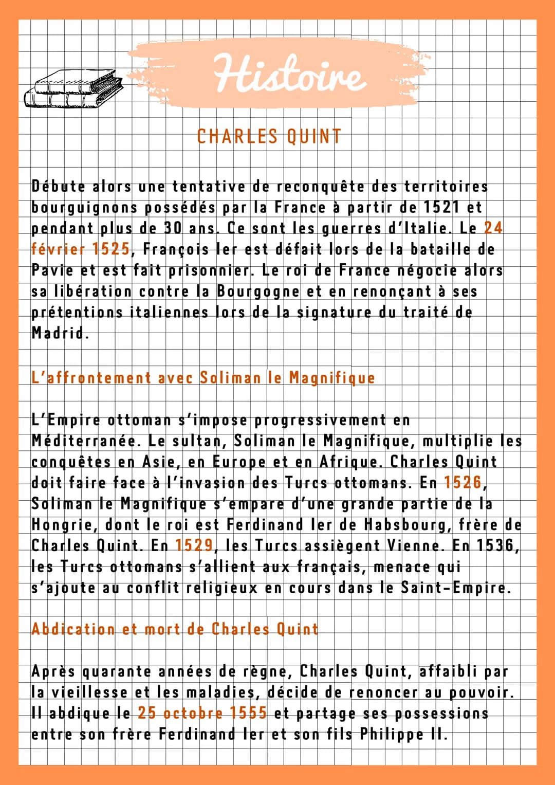 Histoire
CHARLES QUINT
Héritier de la dynastie des Habsbourg, Charles Quint, né le
24 février 1500 à Gand, fut l'empereur le plus puissant d