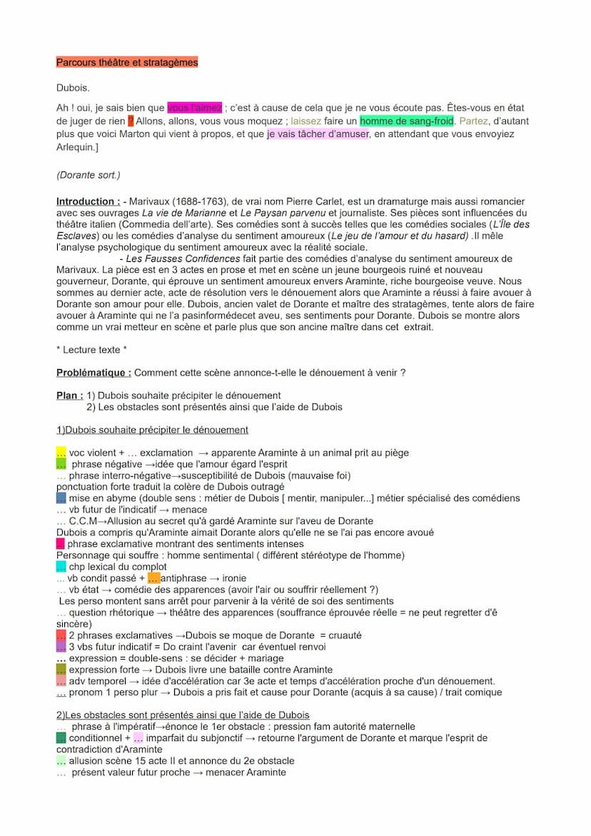 Parcours théâtre et stratagèmes
[Dubois.
Oh ! oui ! point de quartier. Il faut l'achever pendant qu'elle est étourdie. Elle ne sait plus ce 