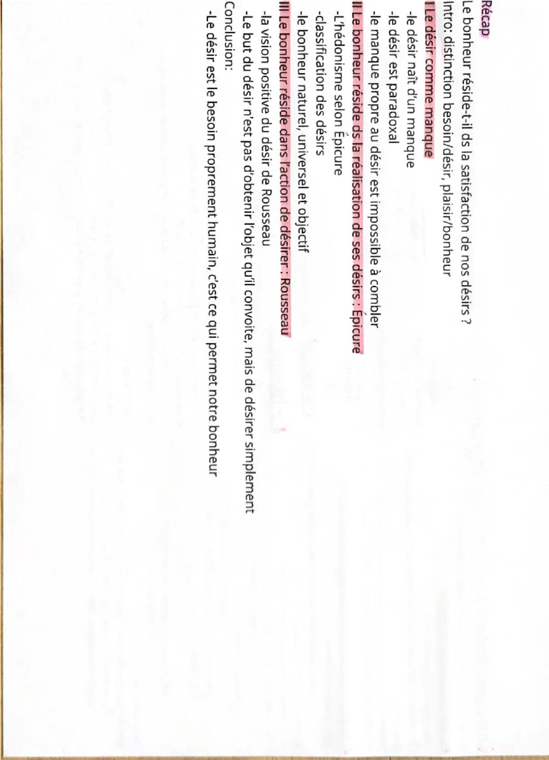 Le bonheur réside-t-il dans la satisfaction de nos désirs?

Intro: distinction besoin/désir, plaisir/bonheur

| Le désir comme manque

-dési