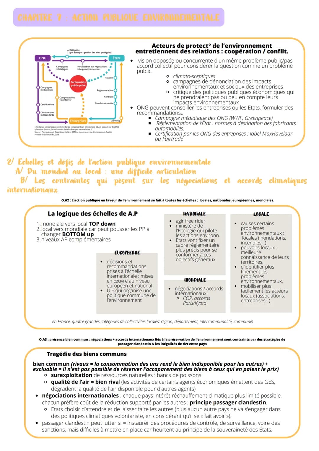 REGARDS CROISES
L'action publique environnementale
V La construction des? environnementales comme problème public
A/ L'environnement un prob