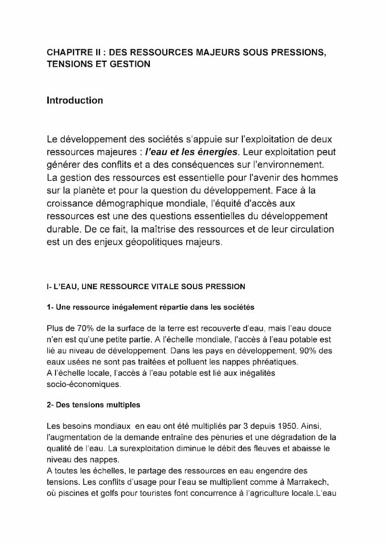 Know Cours chap 1 Géographie  thumbnail