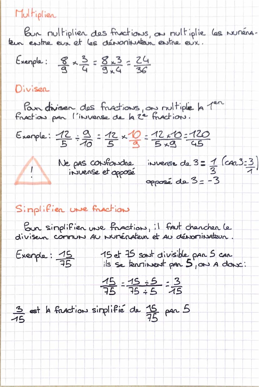 Additionen et soustraine
Pan Additionnen(a soustraine) des fractions N'AgaNt pas
le rêre dénoninateur, il faut :
-
neltre les fractions sur 