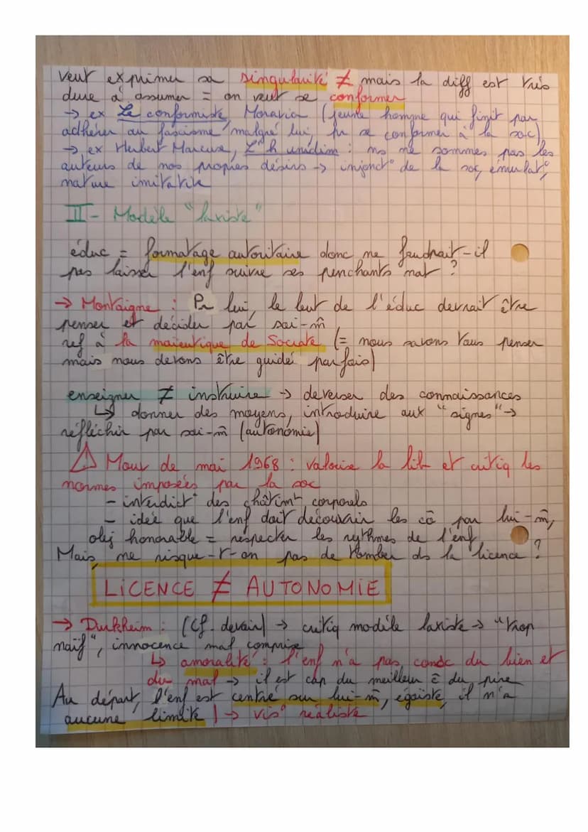 Ⓒ Chap 1: Educate transmission, émancipat
-> éduc = former 2 concept inne –
un
enf informe = pas d'instint
anim
7
enfance
↓
age de l'instruc