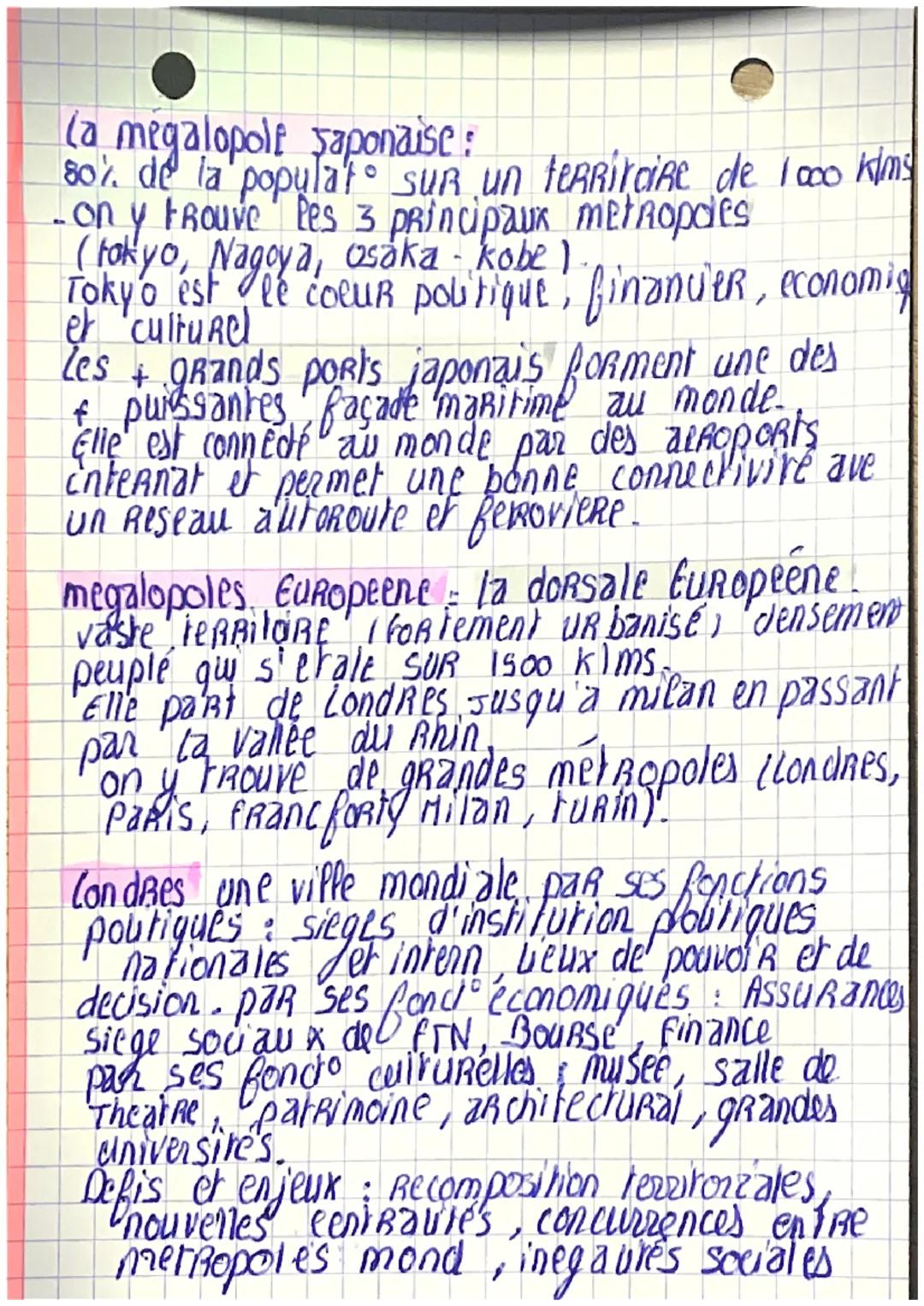 GEO: les villes a lechelle
mondiale
-OFF
Agglomération = constitué d'une ville centre et
sa
AiRE URbaine - constitué d'une ville centre d'un