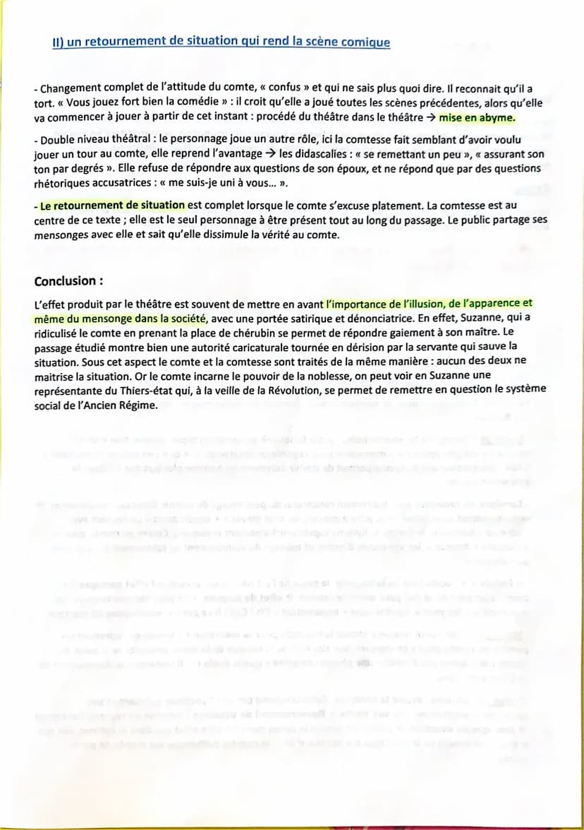 Texte 2: Beaumarchais, Le mariage de Figaro, 1784, II, 16-19
Introduction :
Grand écrivain français, Pierre Augustin Caron Beaumarchais écri