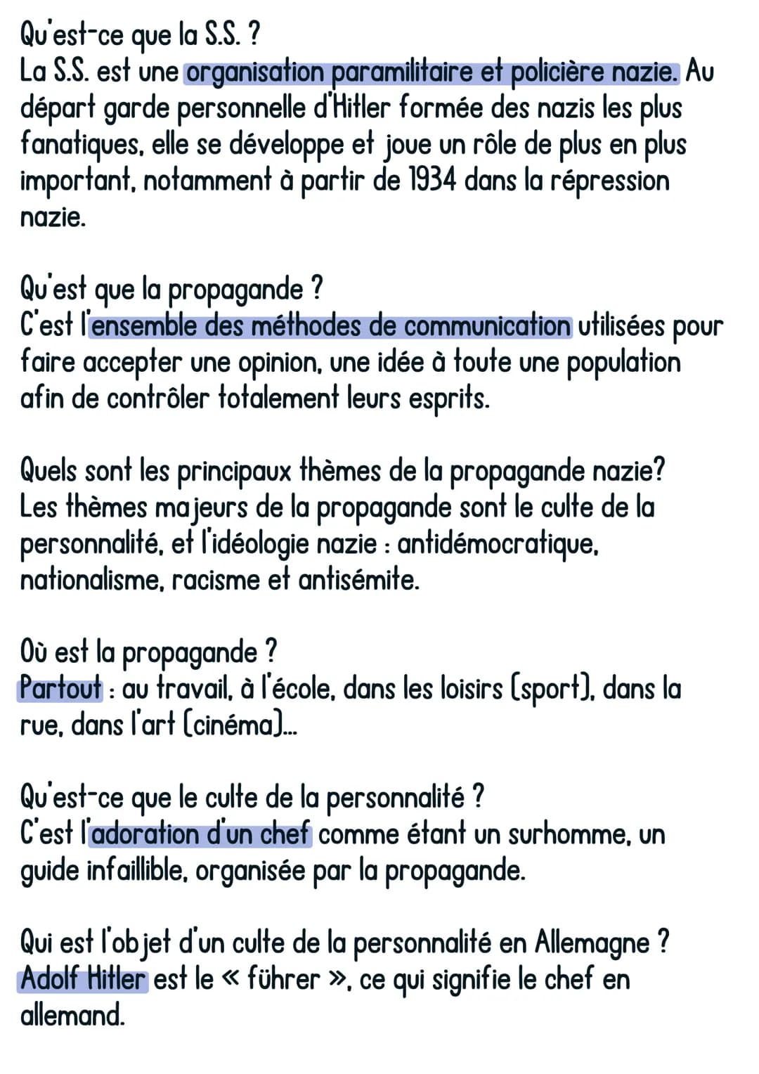 Histoire
Allemagne nazie avec Hitler
1. Les causes de l'arrivée au pouvoir des nazis : les crises des
années 1930
@avoirsonbrevet
Quelles so