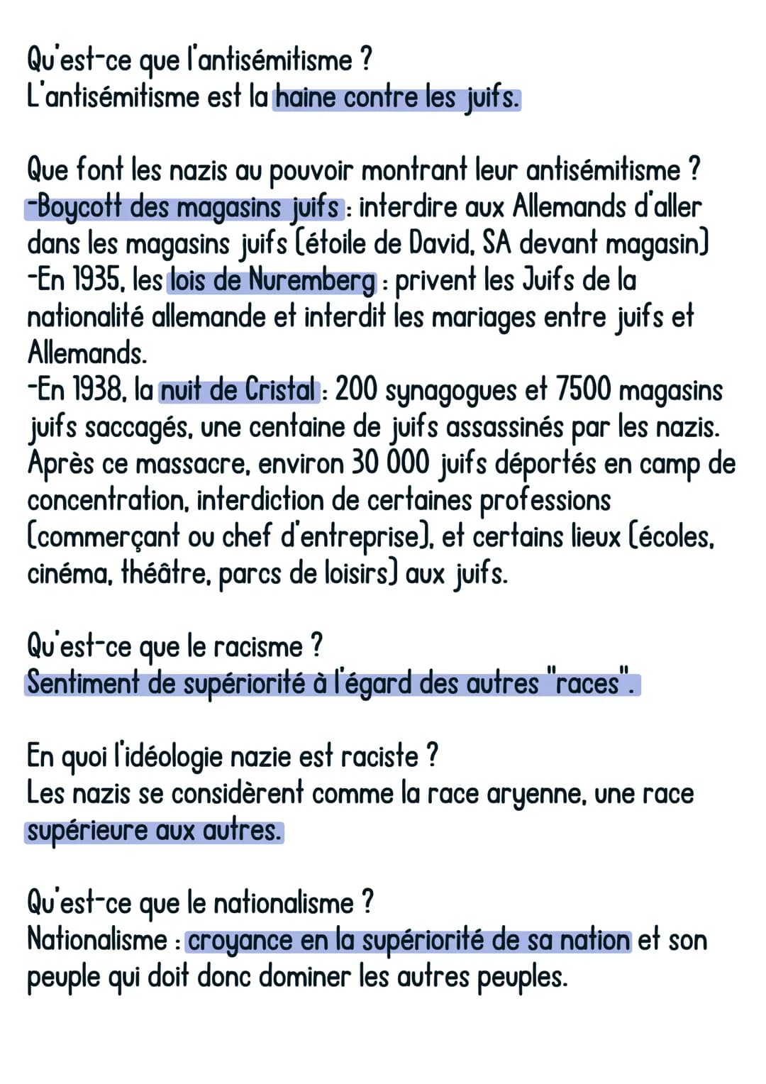 Histoire
Allemagne nazie avec Hitler
1. Les causes de l'arrivée au pouvoir des nazis : les crises des
années 1930
@avoirsonbrevet
Quelles so