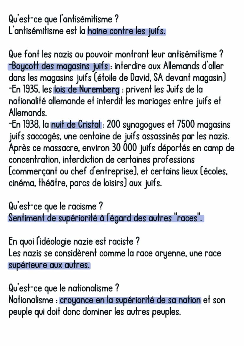 Histoire
Allemagne nazie avec Hitler
1. Les causes de l'arrivée au pouvoir des nazis : les crises des
années 1930
@avoirsonbrevet
Quelles so