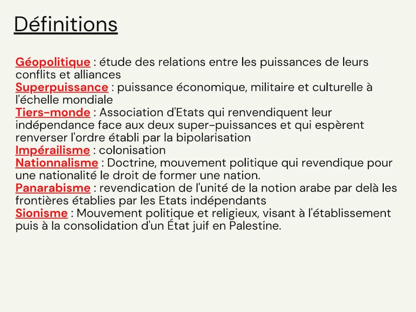 Bipolarisation
et émergence
du tiers-
monde
Pourquoi la
bipolarisation n'a-
t-elle pas
empêcher
l'émergence du
tiers monde ?
C) Essor du nat