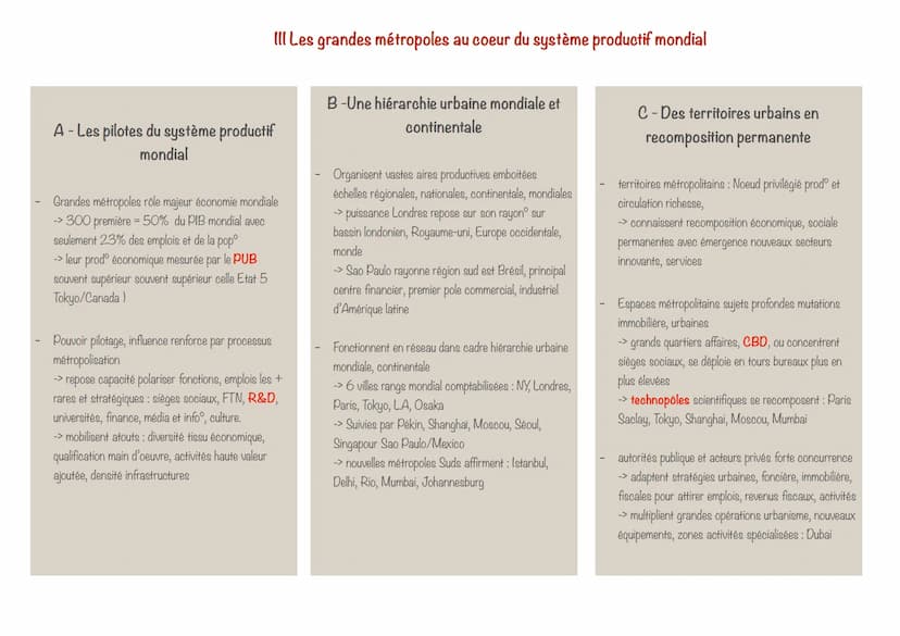 FICHE GÉOGRAPHIE THÈME 2:
Une diversification des espaces et des acteurs de la
production
Introduction
Diversification espaces/acteurs
- mul