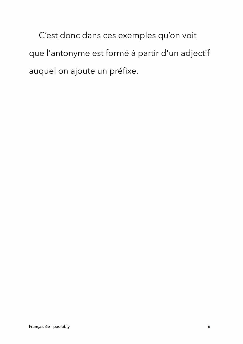 Français 6e
Synonymes et antonymes
Français 6e - paolably
@paolably
knowunity
1 Synonymes
Définition: On appelle « synonymes >> deux
mots de