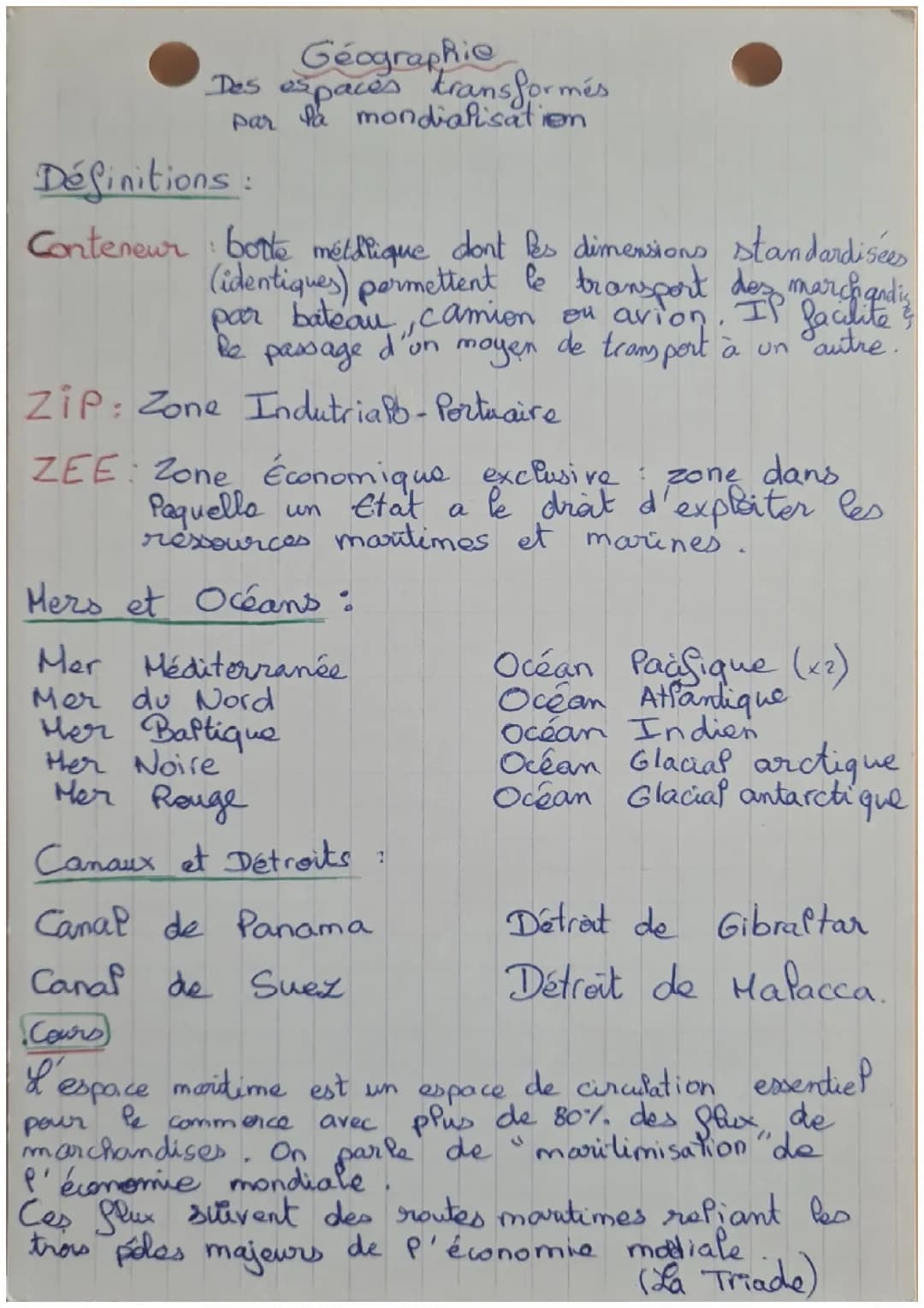 Mers et océans un monde de maritimisé