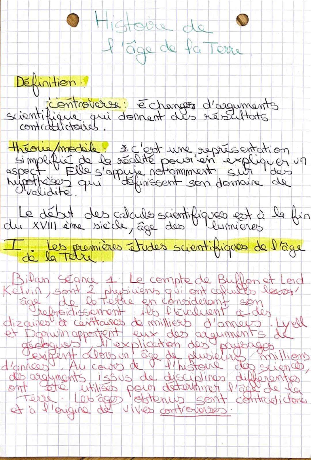 ● Histoire de
Tage
I
♥
de la Terre
Définition !!
-controverse: é changes d'arguments
scientifique qui donnent des résultats
contradictoires.