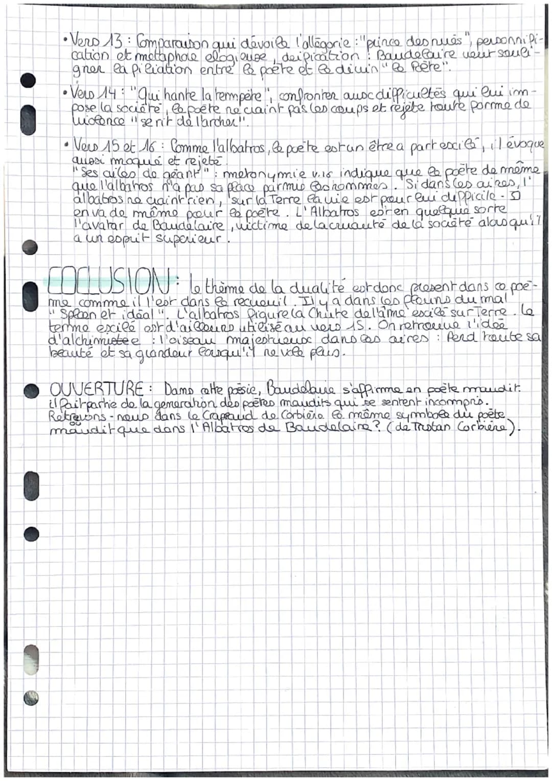 Leve
T
6
"L'Albatros"
INTRO: Baudelaire
Baudelaire est un poète de la modernité qui puble son
grand recueil Les fleurs du mal en 1857, publi