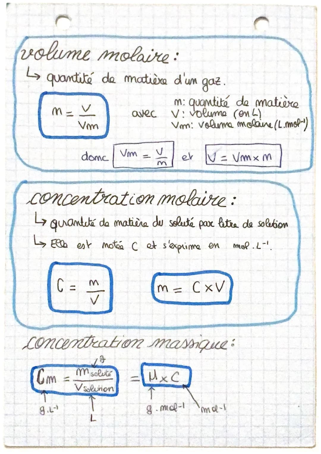 Masse molcire
ET QUANTITÉ DE MATIÈRE
masse molaire:
↳ masse d'une mole d'atomes, d'ions as de molécules.
Elle s'expaime em g. mol-1 et se mo