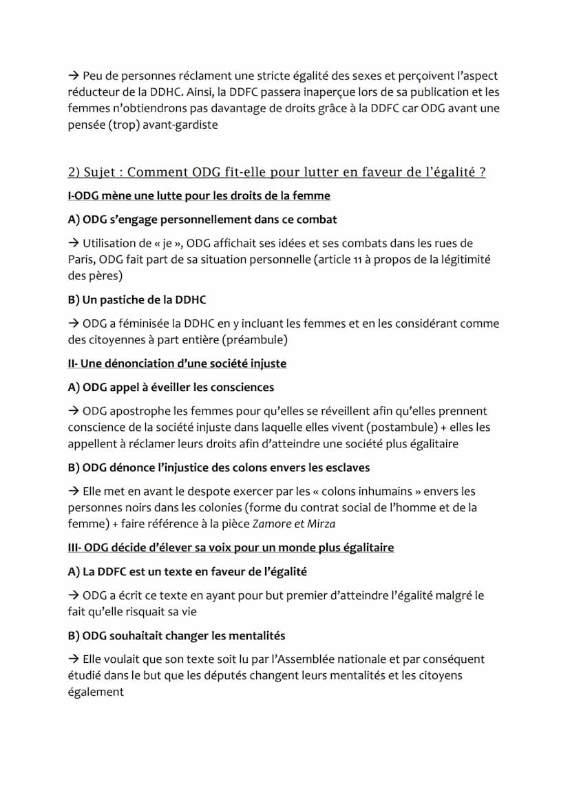 La DDFC
Parcours : « écrire et combattre pour l'égalité »
Ecrire : renvoie aux mots choisis dans un discours réfléchi et élaboré
Combattre: 
