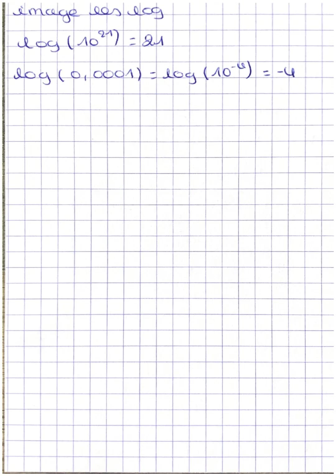 fonction logarithme décimal
400
log (b)
log (10%)
10 log (5)
log (10°)
log u
dog do- n
log
= b <=> x
10
O
IN
il
E x
1
O
log (arb) = log (a) 