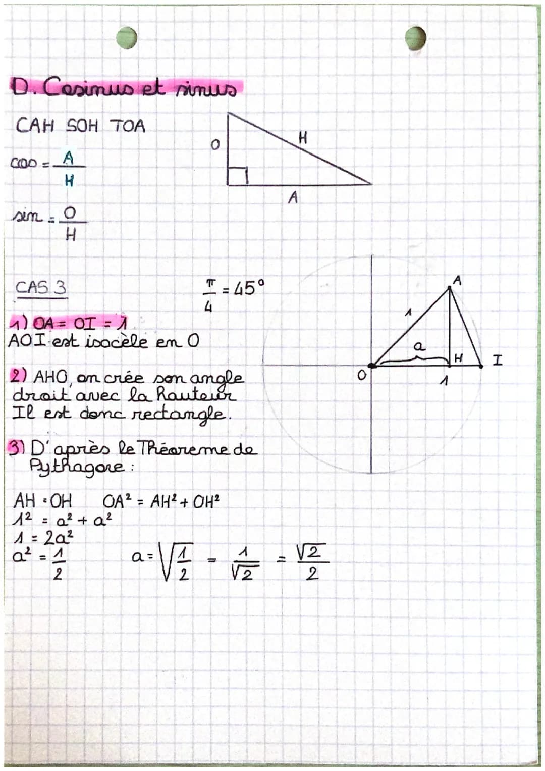 A. Degré en radian
angle: xem degré
y en radian
(x = 150°)
y
180 TT
B. Radian en degré
(x = 2π)
9
577
6
E
IT
=
7π
6
211
trigo
2π
8
C. Points