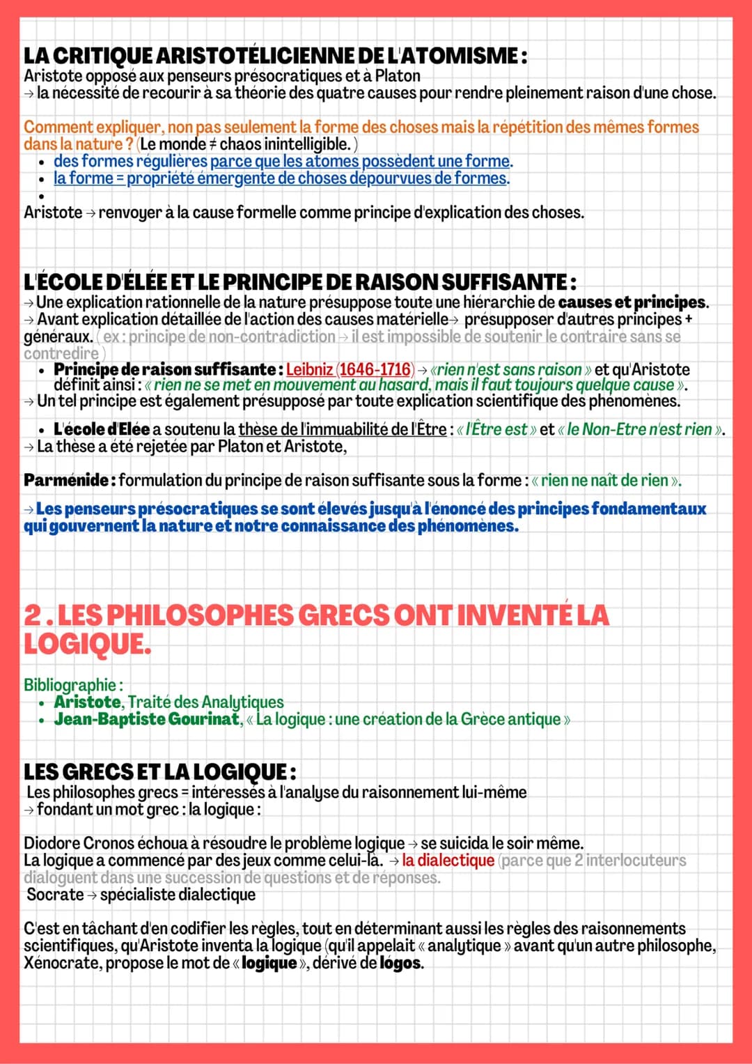 LA RAISON
Introduction:
→ Accorder à la raison la place centrale.
tradition: (ce qui est transmit)
religions/croyances
↳coutumes
→vérité = t