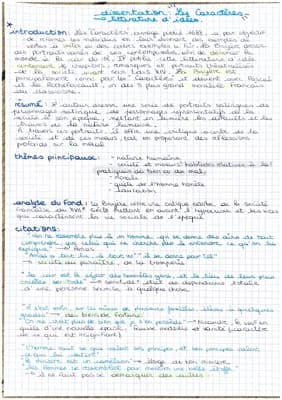 Know dissertation: les caractères de La Bruyère  thumbnail