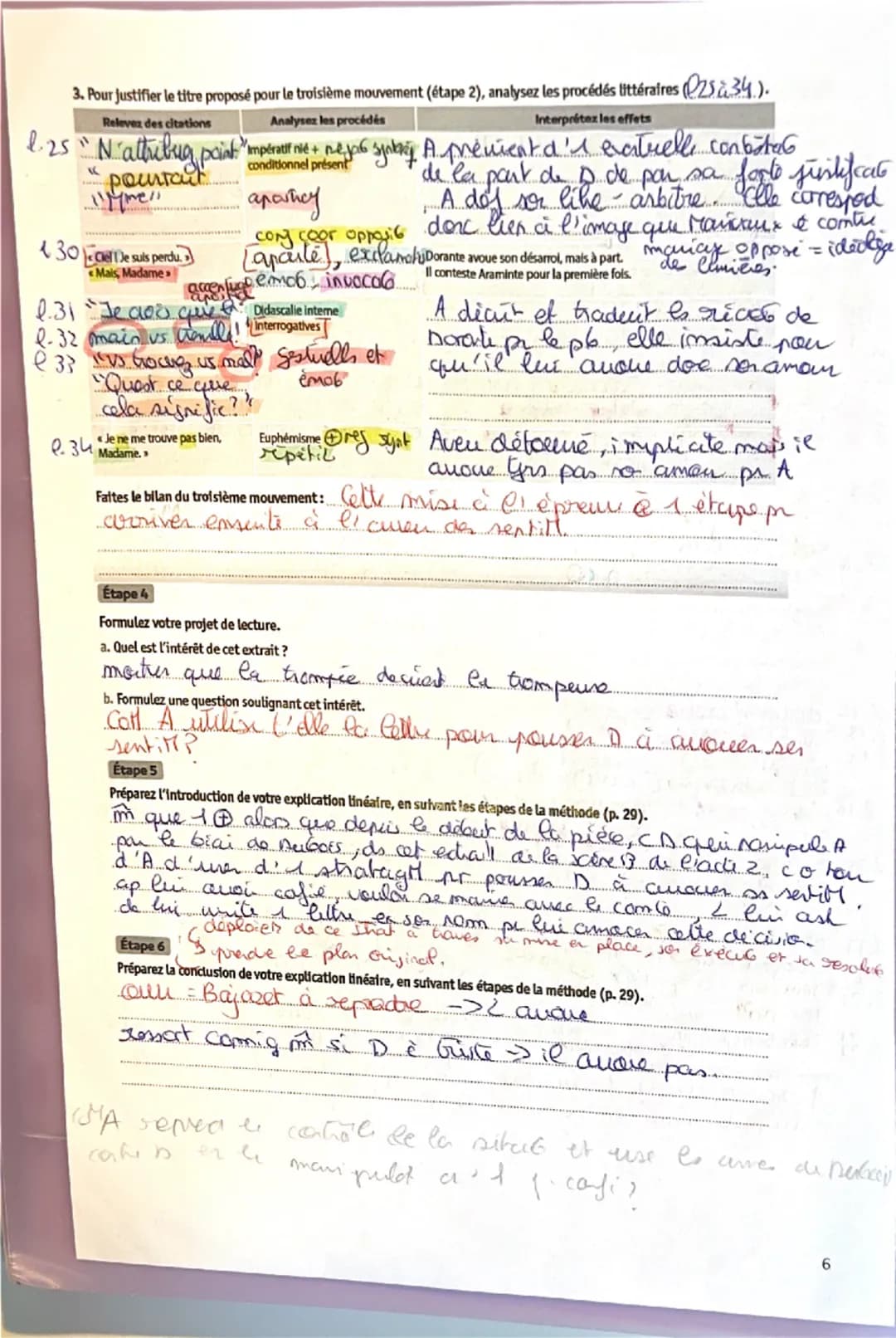 TEXTE 2: ACTE 2 SCÈNE 13
ARAMINTE - [-][J]e suis déterminée à épouser le Comte.
DORANTE, d'un ton ému. - Déterminée, Madame!
3 ARAMINTE-Oui,