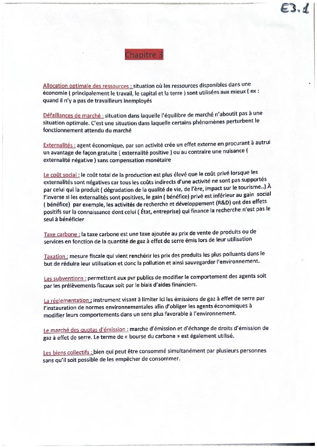 Quelles sont les principales défaillances du marché ? 