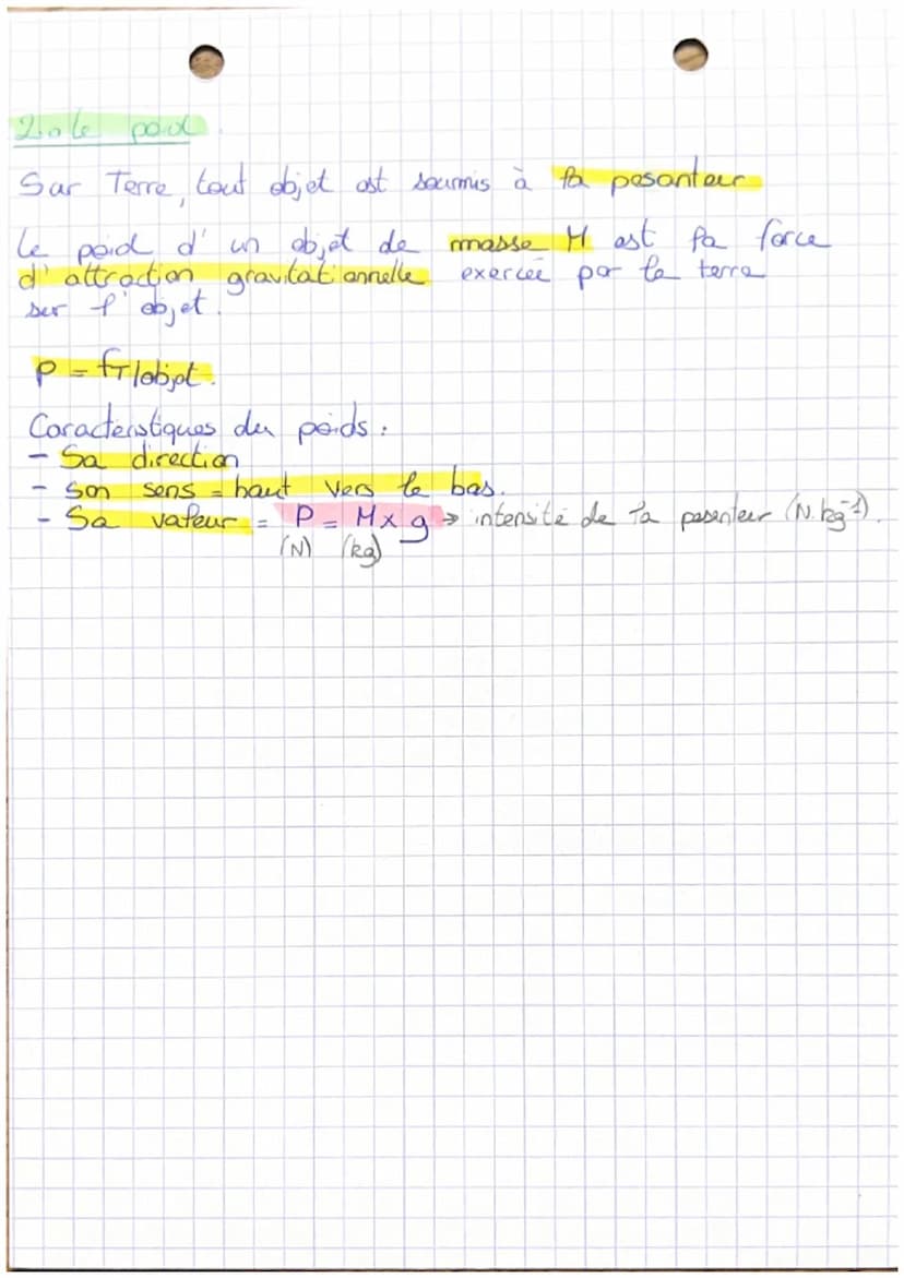 Physique - Chimie ●
Chap 10 = Modelisation d'une interaction Forces
I. Actions at forces
If existes des actions de contact at des actions.
à