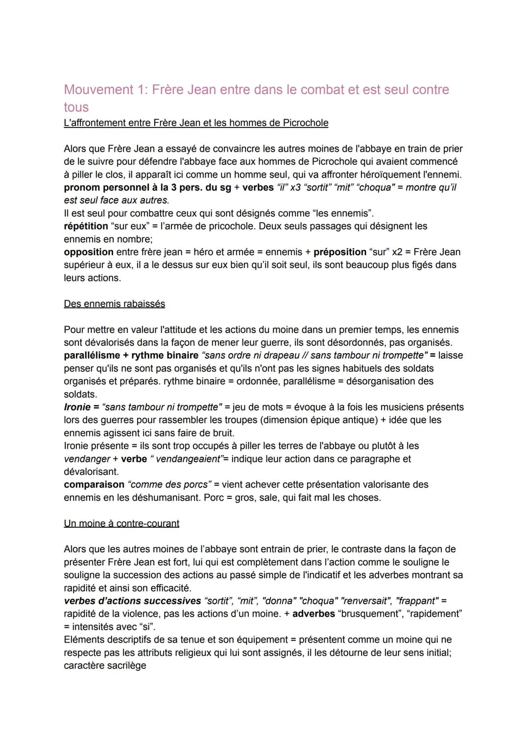 Texte 3: "Chapitre 27 de Gargantua" de Rabelais
Parcours: rire et savoir
Introduction:.
Gargantua est le personnage éponyme du roman de Fran