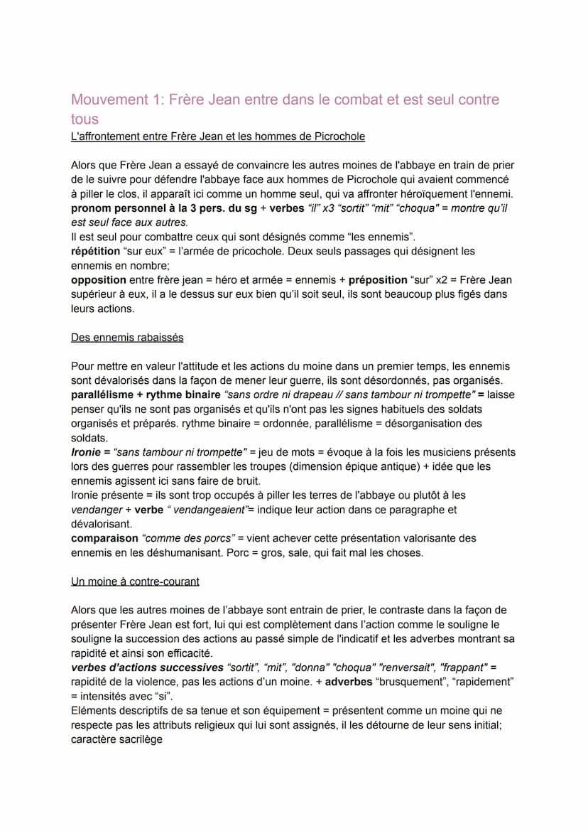 Texte 3: "Chapitre 27 de Gargantua" de Rabelais
Parcours: rire et savoir
Introduction:.
Gargantua est le personnage éponyme du roman de Fran