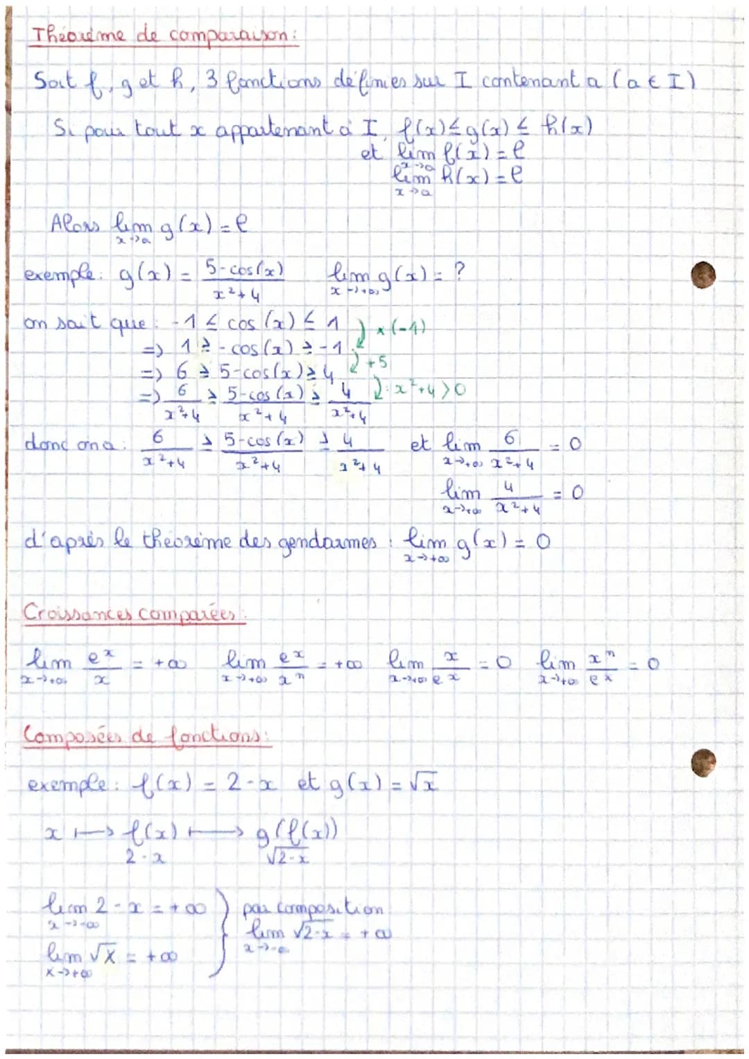 Chap 3
Conjectures graphiques:
f (x)
conjectures him f(x) = -a
lim f(x) = -00
g(x) = 1+3 conjectures: him g(x)=1 limg(x) = 1
2x
lim 1
lim x
