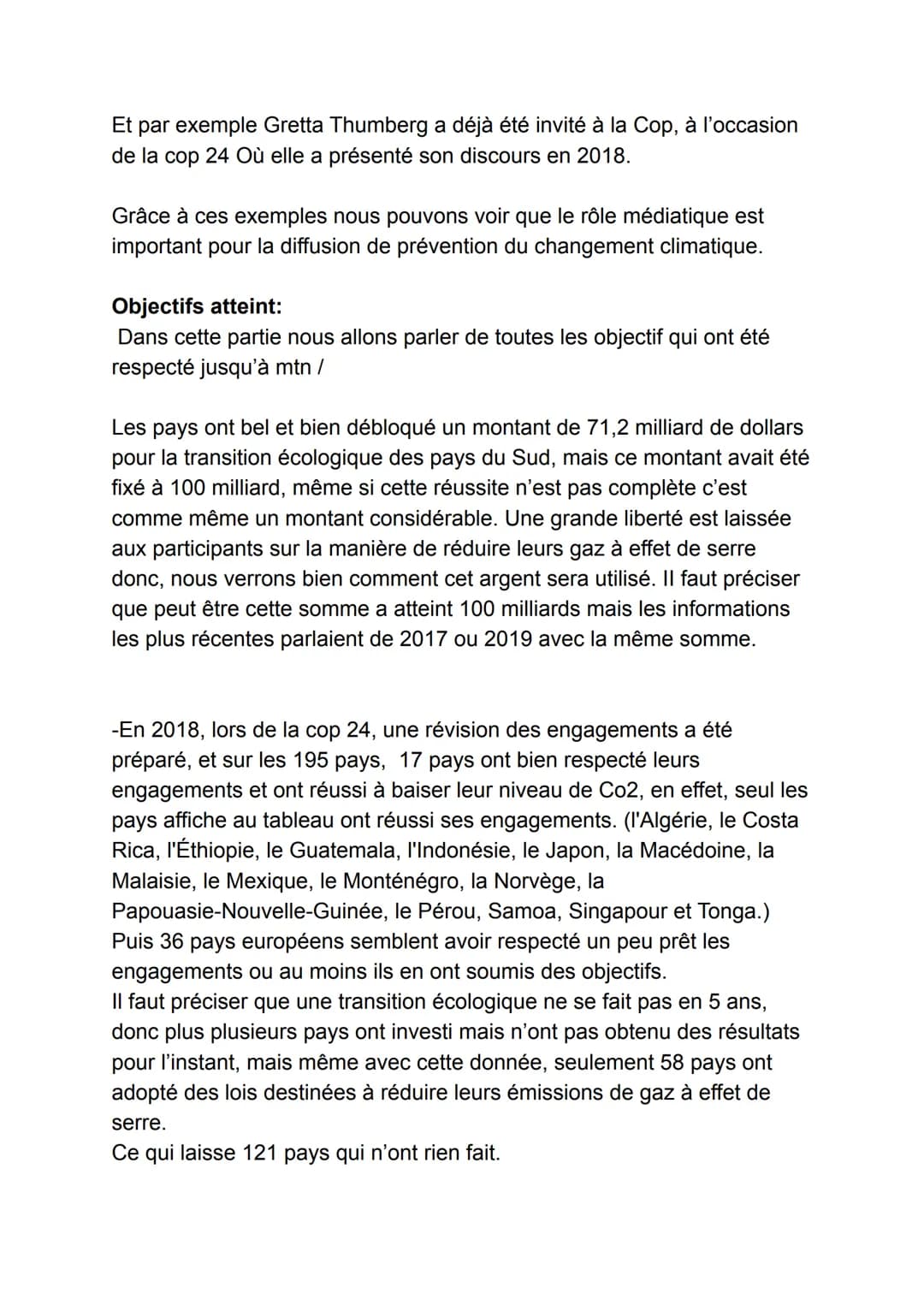 Depuis les années 2010: une gouvernance climatique mondial
impossible?
I. Introduction
Nous ne pouvons guère envisager ce sujet si nous ne s