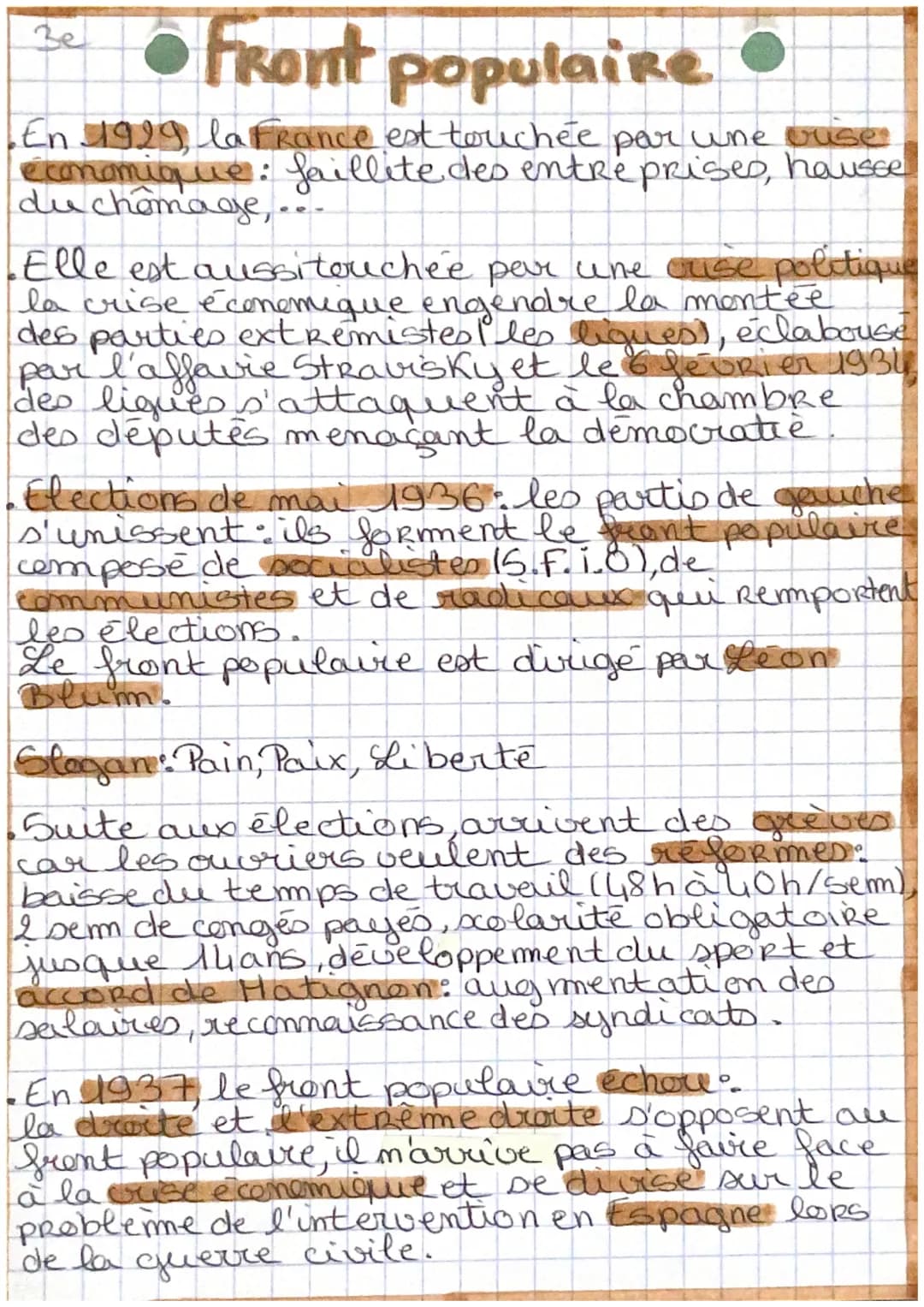 ● Front populaire •
En 1929, la France est touchée par une ouse
économique: faillite des entreprises, hausse
du chômage,.
Be
Elle est aussit