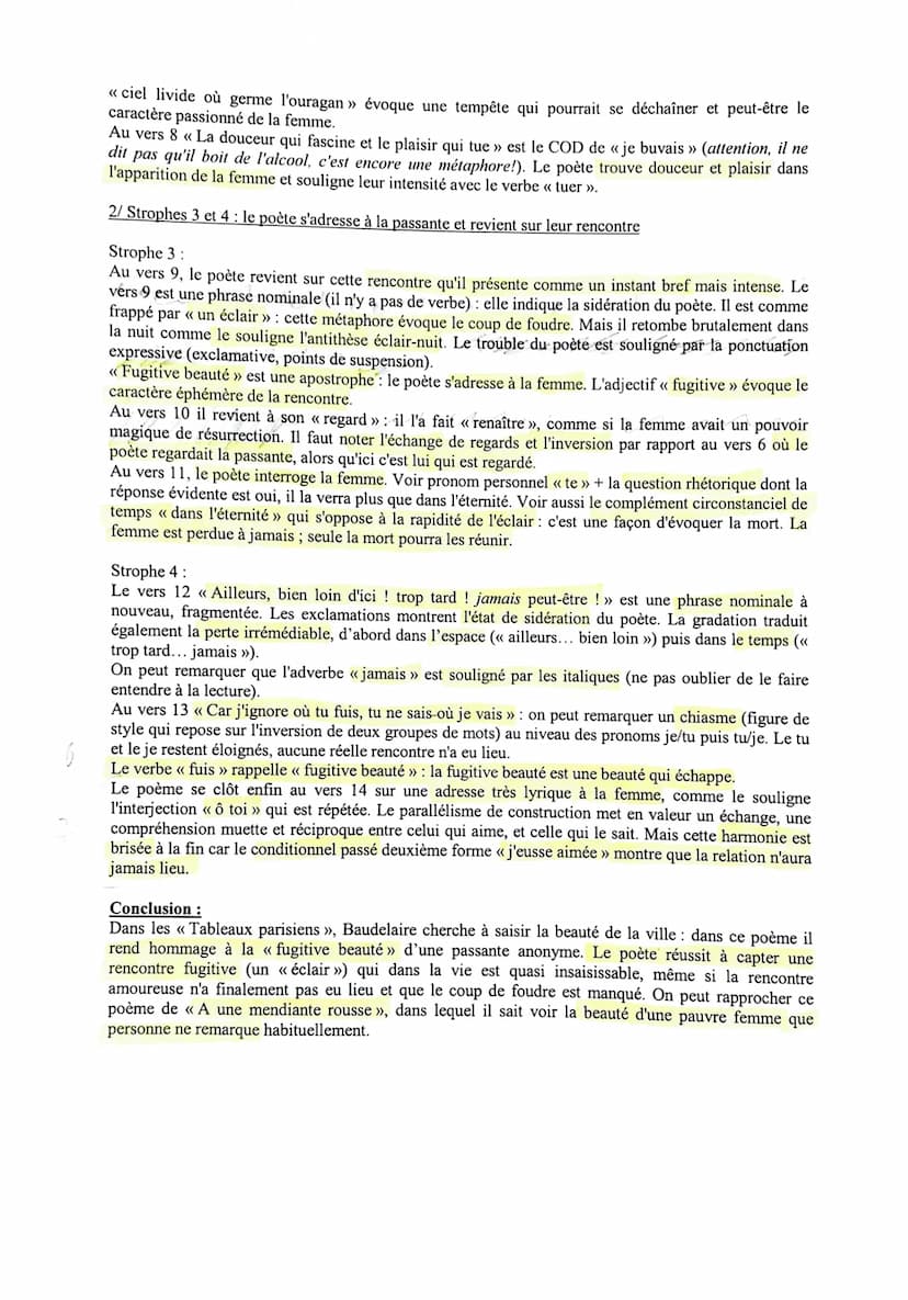 Explication de texte n°3 : « A une passante », Baudelaire, Les Fleurs du Mal
Introduction:
Dans un projet d'épilogue à la deuxième édition d