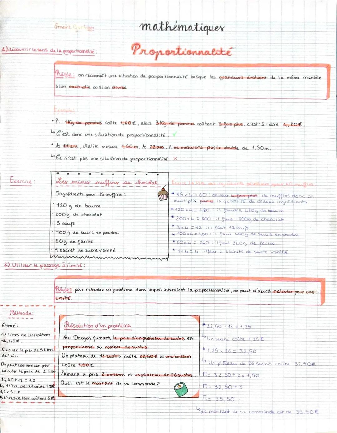 Cours et Leçons de Proportionnalité : CM1 à 5ème - PDF et Exercices Corrigés