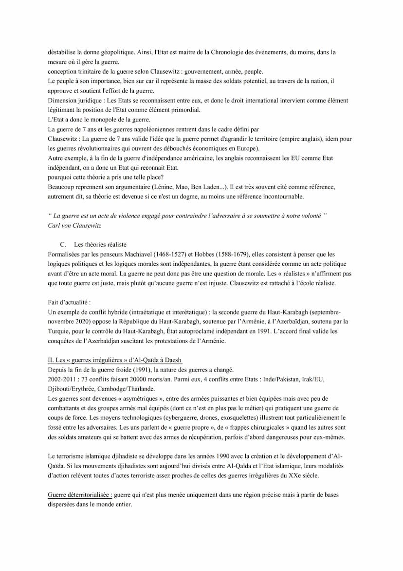 HGGSP Thèmes 2: Faire la guerre, faire la paix
dates clés :
1947-1991 La guerre froide
1991 La guerre du Golfe
11 septembre 2001: Attentats 