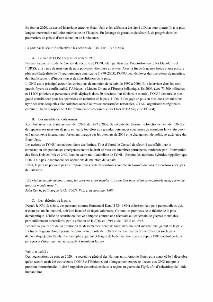 HGGSP Thèmes 2: Faire la guerre, faire la paix
dates clés :
1947-1991 La guerre froide
1991 La guerre du Golfe
11 septembre 2001: Attentats 